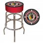 NHL Vintage Chicago Blackhawks Padded Bar Stool