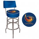NHL Atlanta Thrashers Padded Bar Stool with Back