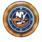 NHL New York Islanders Neon Clock - 14 inch Diameter