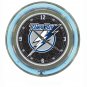 NHL Tampa Bay Lightning Neon Clock - 14 inch Diameter