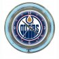 NHL Edmonton Oilers Neon Clock - 14 inch Diameter