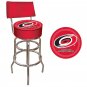 NHL Carolina Hurricanes Padded Bar Stool with Back