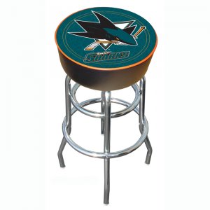 NHL San Jose Sharks Padded Bar Stool