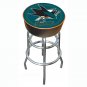 NHL San Jose Sharks Padded Bar Stool