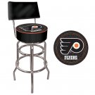 NHL Philadelphia Flyers Padded Bar Stool with Back