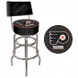 NHL Philadelphia Flyers Padded Bar Stool with Back