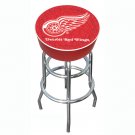 NHL Detroit Redwings Padded Bar Stool
