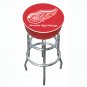 NHL Detroit Redwings Padded Bar Stool