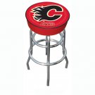 NHL Calgary Flames Padded Bar Stool