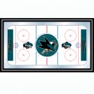 NHL San Jose Sharks Framed Hockey Rink Mirror