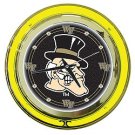 Wake Forest University Neon Clock - 14 inch Diameter