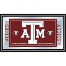 Texas A&M University Logo and Mascot Framed Mirror