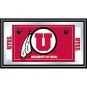 University of Utah Logo and Mascot Framed Mirror