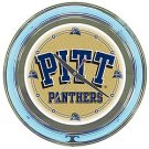 University of Pittsburgh Neon Clock - 14 inch Diameter