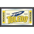 University of Toledo Logo and Mascot Framed Mirror