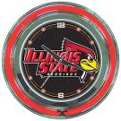 Illinois State University Neon Clock - 14 Inch Diameter