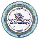 Gonzaga University Neon Clock - 14 inch Diameter