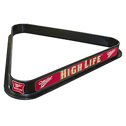 Miller High Life Billiard Ball Triangle Rack