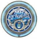 United States Air Force Neon Clock - 14 inch Diameter
