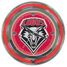 University of New Mexico Neon Clock - 14 inch Diameter