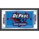 DePaul University Logo and Mascot Framed Mirror