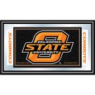 Oklahoma State University Logo and Mascot Framed Mirror