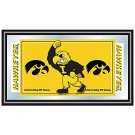 University of Iowa Logo and Mascot Framed Mirror