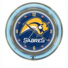 NHL Buffalo Sabres Neon Clock - 14 inch Diameter