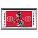 North Carolina State Logo and Mascot Framed Mirror