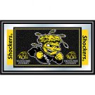 Wichita State University Logo and Mascot Framed Mirror