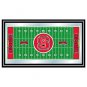 North Carolina State Football Field Framed Mirror