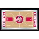 Ohio State Framed Basketball Court Mirror