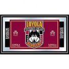 Loyola University Chicago Logo and Mascot Framed Mirror