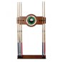 8-Ball Rack'em 2 piece Wood and Mirror Wall Cue Rack