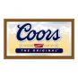 Coors Wood Framed Mirror BIG 15 x 26 inch