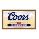 Personalized Coors Wood Framed Mirror - BIG
