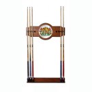 Texas Hold 'em 2 piece Wood and Mirror Wall Cue Rack