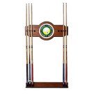 Nine Ball 2 piece Wood and Mirror Wall Cue Rack