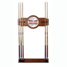 Four Aces 2 piece Wood and Mirror Wall Cue Rack