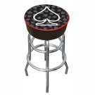 Four Aces Spade Logo Padded Bar Stool