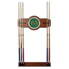 Colorado State University Wood and Mirror Wall Cue Rack