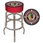NHL Throwback Chicago Blackhawks Padded Bar Stool