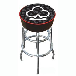 Four Aces Club Logo Padded Bar Stool
