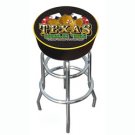Texas Hold 'em Logo Padded Bar Stool