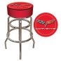 Corvette C6 Padded Bar Stool - Red