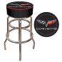 Corvette C6 Padded Bar Stool - Black