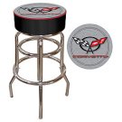 Corvette C5 Padded Bar Stool - Silver