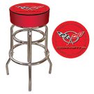 Corvette C5 Padded Bar Stool - Red