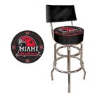 Miami University Ohio Padded Bar Stool with Back