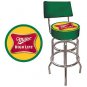 Miller High Life Padded Bar Stool with Back